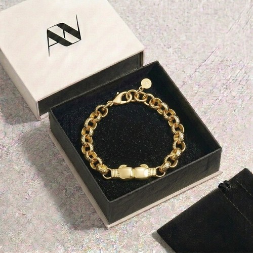 14k gold finish double - gold, boxing