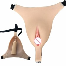 Silicone Fake Vagina Pants
