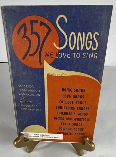 1938 357 songs love - we, to