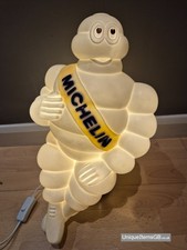 Genuine 1960 Large Michelin Man Bibendum Mascot 18.5" Repurposed into a Lamp
