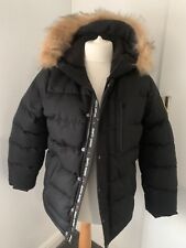 Zavetti Canada Fur Trim Puffer Coat Jacket Boys XL new