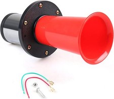 12V 110DB RED OLD STYLE VINTAGE AIR HORN KLAXTON AHHOOOGAH SOUND CAR Durable UK