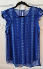 ZOA NEW YORK cobalt blue silk