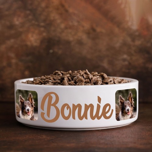 Personalised dog bowl with - dog,