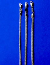 14K White Gold SOLID Ice Link