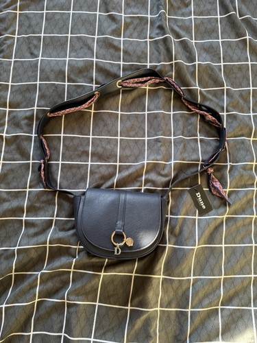 Dune london saddle bag blue - saddle,