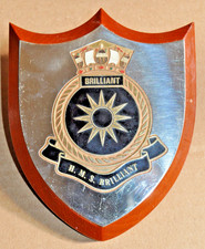 HMS Brilliant desk plaque