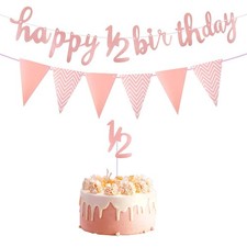 Happy 6 Months Birthday Banner