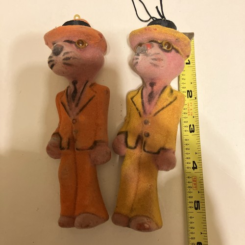 Pink panther felt covered - panther,