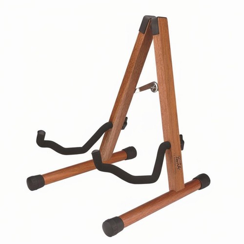 Wooden shaped guitar stand - wooden, v-shaped