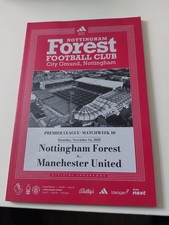 NOTTINGHAM FOREST v MANCHESTER UNITED FOOTBALL PROGRAMME PREMIER LEAGUE NOV 2025