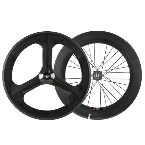 Carbon track bike wheels - carbon,