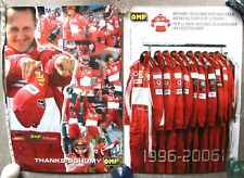 2 X MICHAEL SCHUMACHER POSTERS,  (OMP OVERALLS 1996-2006), 27x19 inches each, F1