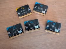 FIVE BBC Micro:Bit v1 Board, USB cable, battery pack bundle