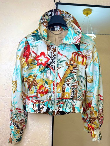 Blumarine ss2005 silk bomber - blumarine,