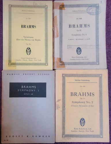Brahms miniature score bundle