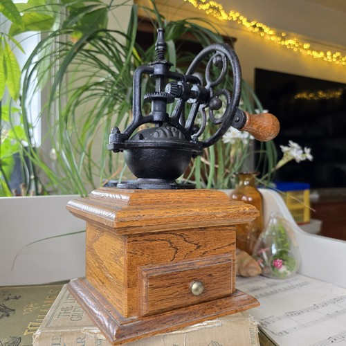Vintage french coffee grinder - coffee,