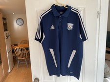 West Brom 2011-12 Navy Training Polo Shirt Size Mens EXTRA LARGE- EX CONDITION 