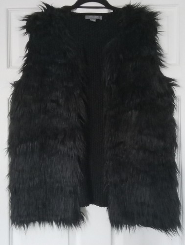 Primark black faux fur - faux, &