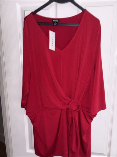 Evans ladies red - ladies, top