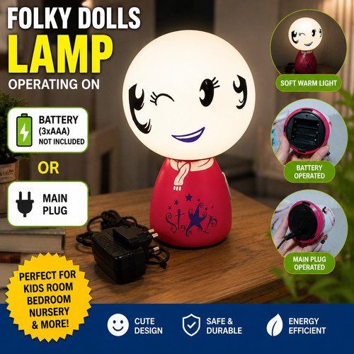 Folky dolls led lamp - dolls,