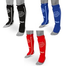 Sandee Cotton Shin Guards Lightweight Elasticated Muay Thai Kickboxing Shinguard