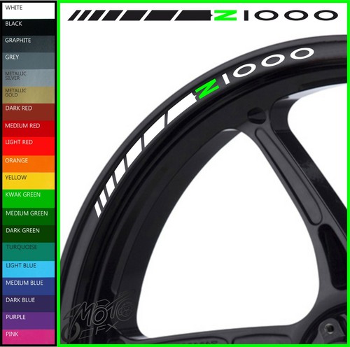 Z1000 wheel rim decals - 12,