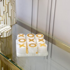 White Natural Stone & Gold