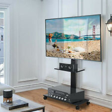 Wheeled Trolley TV Floor Stand