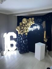 White 22cm LED Light-Up Numbers 0-9 for Weddings, Birthdays, and Celebrations