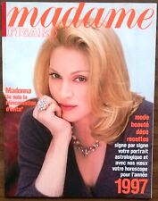 MADONNA on Cover & Within Italian MADAME FIGARO Magazine, Jan 1997. Free UK p&p