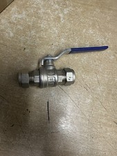 Center 15mm Lever Ball Valves Blue Handle X 10