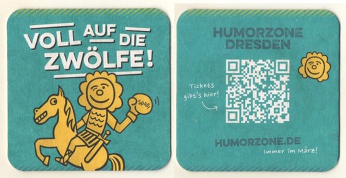 Beer mat advertising humorzone - mat,