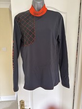 Castellani Mid Layer Long Sleeved Top Right Handed Small Orange/Grey