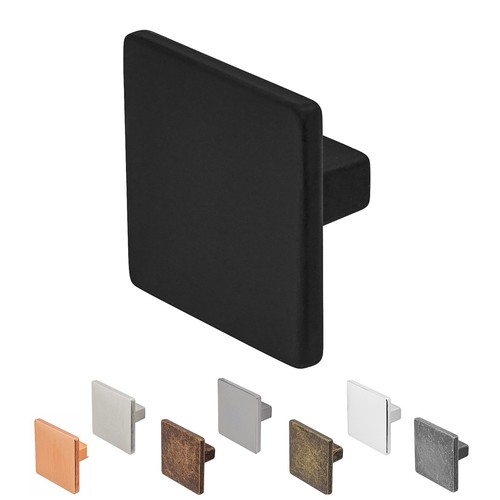 Square drawer knob 40mm modern - 40mm,