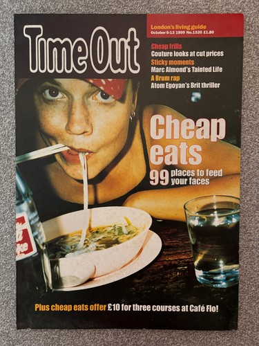 Vintage 1999 time out - vintage, magazine