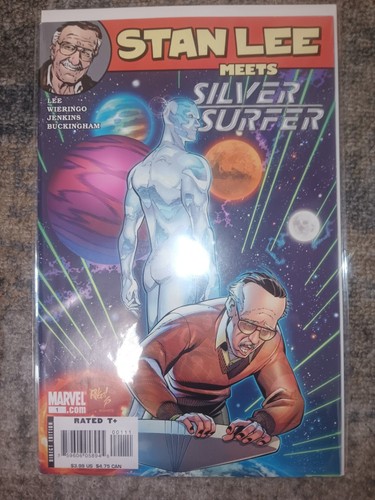 Stan lee meets silver surfer - stan,