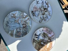 3x Royal Worcester NSPCC Christmas Plates