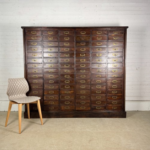 Huge antique pine bank 90 - huge,