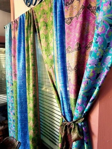 Indian old recycle silk - old,