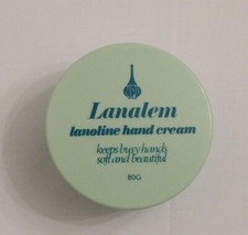 VINTAGE/RETRO 1960s PACKAGING : LANALEM LANOLINE HAND CREAM POT 80g