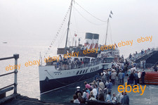 35mm Colour Slide of P.S.WAVERLEY-Paddle Steamer -At Southend Pier - Oct 1986