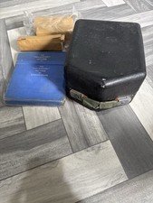 Vintage Palantype Stenotype Machine w/ Case, Manual & Paper Rolls - Rare