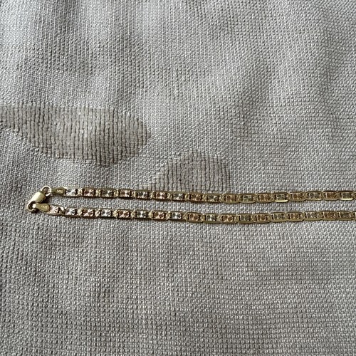 Solid 14k yellow gold tri - gold,