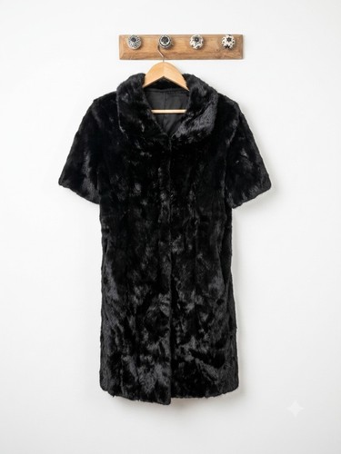 Vintage real mink fur coat - vintage,