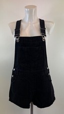 Ex New Look Ladies Distressed Denim Short Dungarees  Size 6 8 10 12 14 16 18