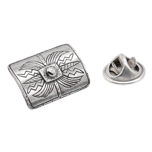 Roman shield pewter lapel - shield,