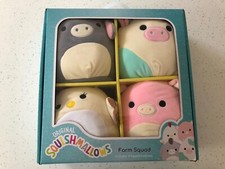 Squishmallows 7.5 Inch Farm Squad 4 Pack Belana, Jason, Peter, Charity