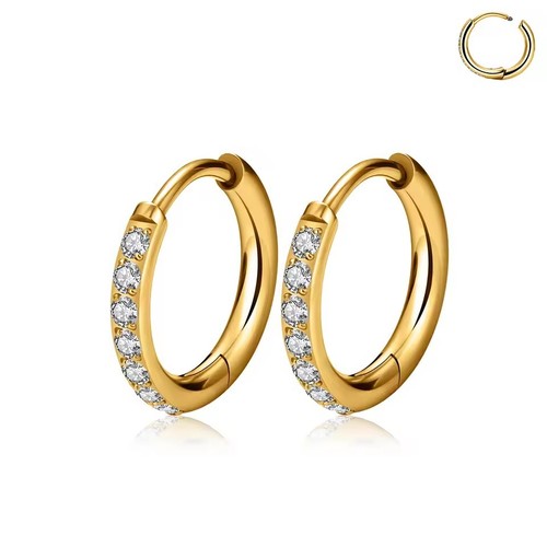 Surgical steel hoop - cz,