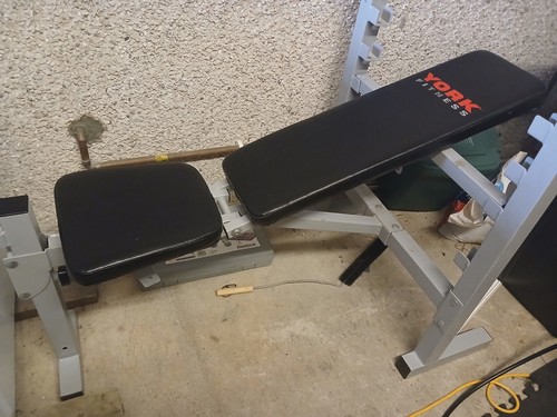 York weight bench - york, bench,used,good